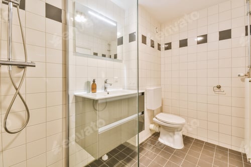 Preview: Shower cabinet,sink,toilet