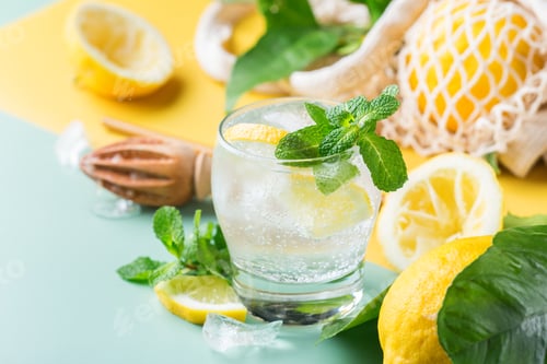Preview: Hard seltzer cocktail with lemon and zero waste bartenders accessories