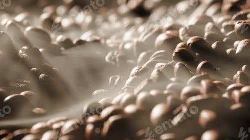 Preview: steaming roasted coffee
