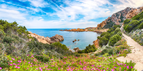 Preview: Fantastic view of popular travel destination Costa Paradiso.