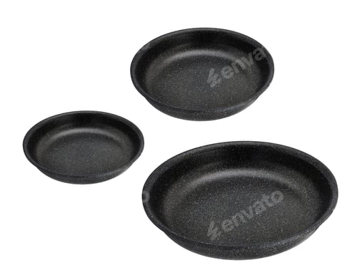 Preview: pans isolated on white