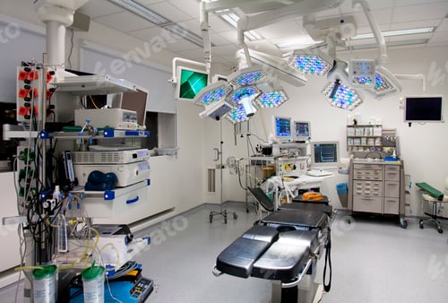 Preview: Modern well equipped operating theatre in a new hospital.