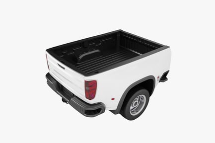 Preview: Pickup Truck Bed with Bumper and Integrated Steps