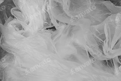 Preview: crumpled plastic bag cellophane texture background