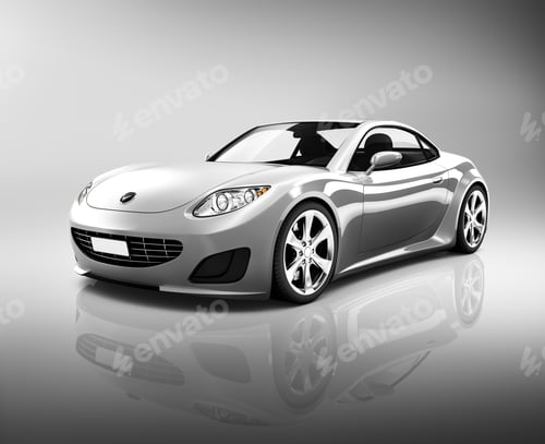 Preview: Luxury Silver Sports Car