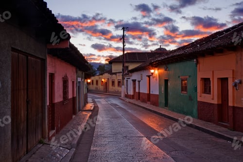 Preview: Empty Town Street at Dawn