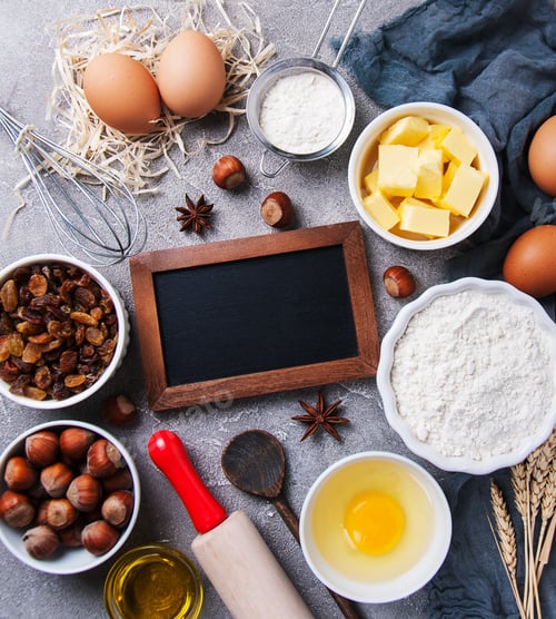 Preview: Baking ingredients for pastry