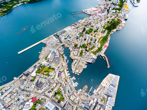 Preview: City of Alesund Norway Aerial footage