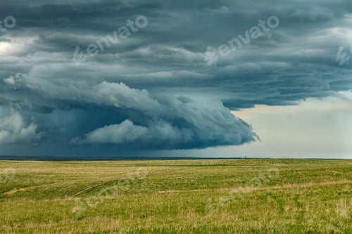 Preview: Tornadic Cell over Grassy Field