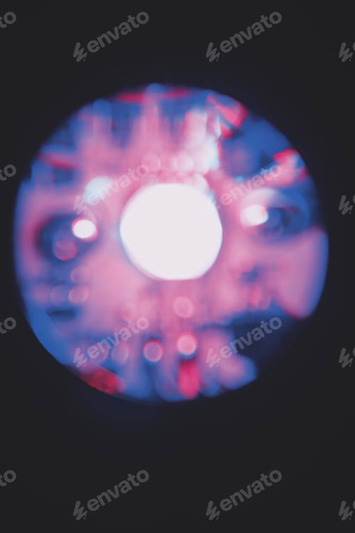 Preview: Abstract image of a weird and futuristic blurry energy circle