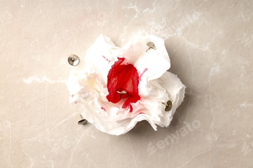 Preview: Concept of healthcare with hemorrhoids accessories on light texture background