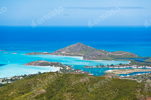 Preview: Antigua Coastline High Angle View