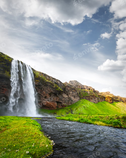 Preview: Sunrise on Seljalandfoss waterfall