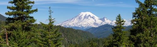 Preview: American Mountain Landscape view during a sunny summer day