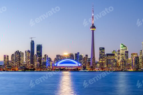 Preview: Toronto, Ontario, Canada cityscape on Lake Ontario