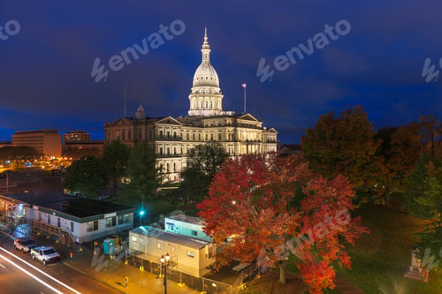 Preview: Michigan State Capitol Building in Lansing