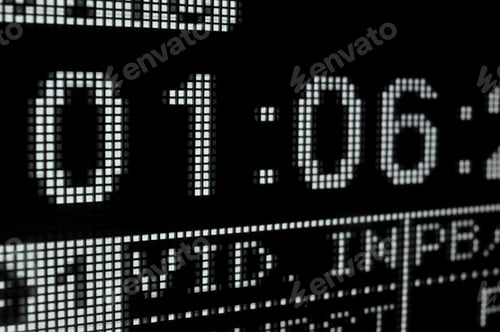 Preview: Macro shot-display of the broadcast video recorder