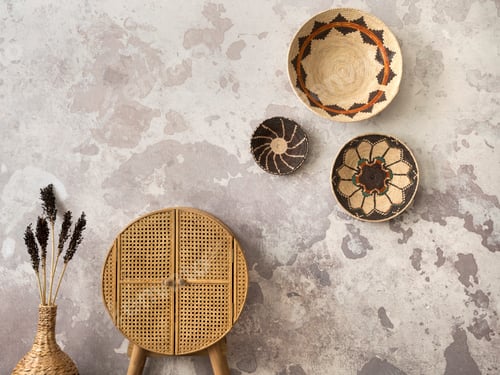 Preview: The stylish ethnic composition at living room interior