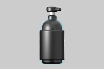 Preview: Sleek black lotion dispenser bottle