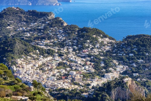 Preview: Touristic Town on Capri Island in Bay of Naples, Italy.