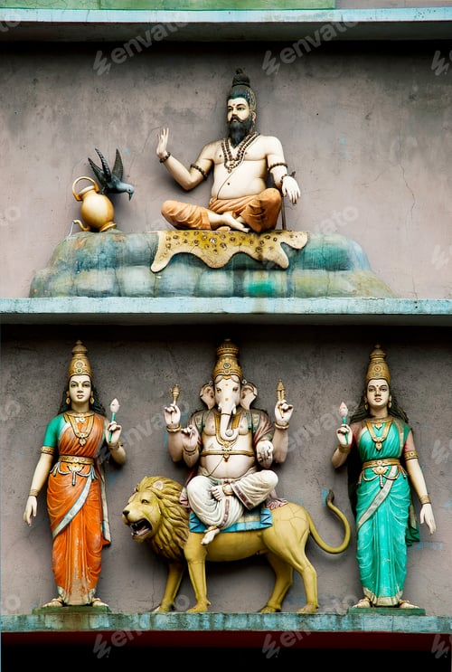 Preview: Hindu temple with indian gods kuala lumpur malaysia