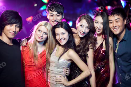 Preview: Stylish young people in nightclub