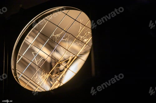 Preview: Close-up shot of Spider webs in the spotlight
