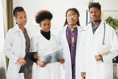 Preview: Group of doctors and nurses set in a hospital.