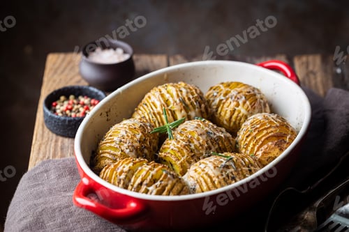 Preview: Baked hasselback potatoes