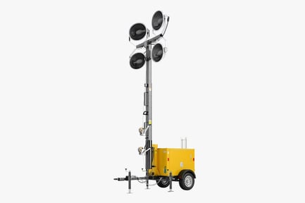 Preview: Mobile Light Tower Mast with Generator Trailer