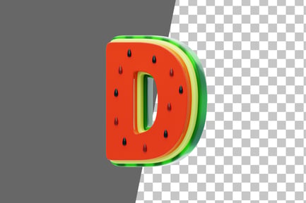 Preview: Watermelon D 3D Icon