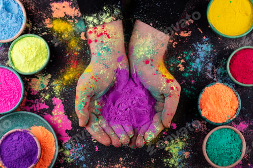 Preview: Gulal colors for Indian Holi festival