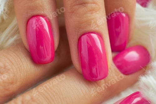 Preview: perfect red manicure. nail and hand care in the salon