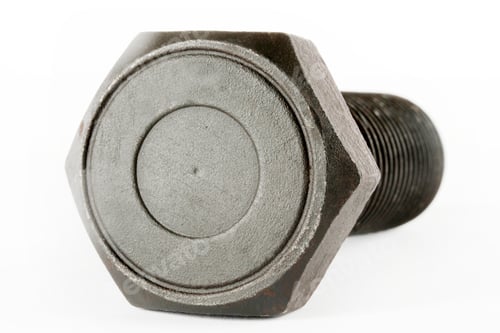 Preview: metal bolt on white background