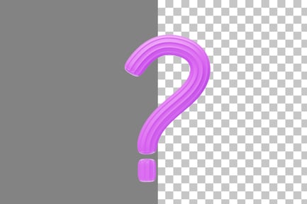 Preview: Creamy Question Sign 3D Icon
