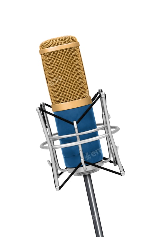 Preview: Professional Vintage microphone isolated