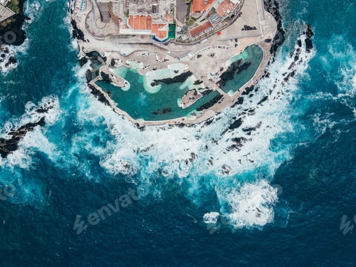 Preview: Top view of Porto Moniz, Madeira Island, Portugal