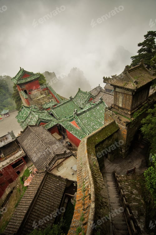 Preview: The roofs of the monasteries of Wudang.