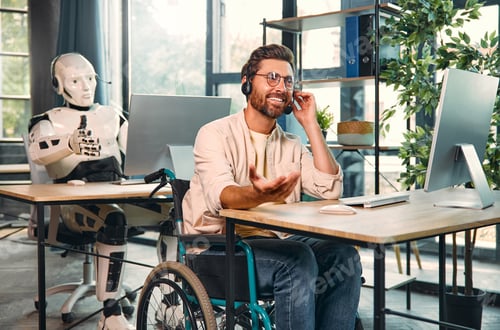 Preview: Robot and man at home