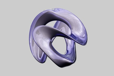 Preview: Abstract twisted glass form