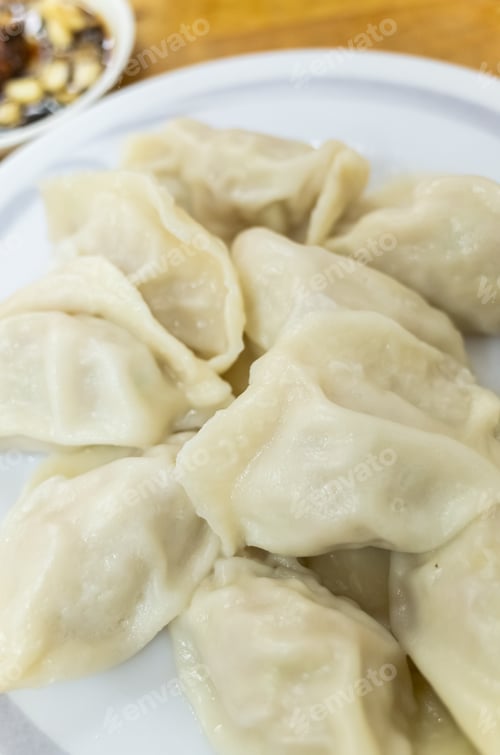 Preview: Boiled Jiaozi, Taiwan Famous Snack Of Chinese Dumpling