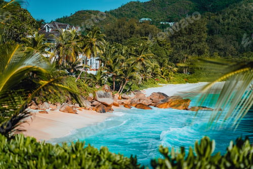 Preview: Amazing view of famous Anse Intendance beach, Mahe, Seychelles