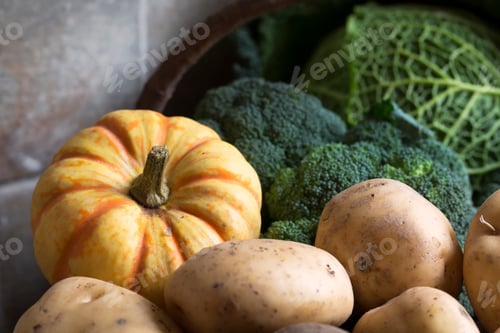 Vista previa: Calabaza y patatas