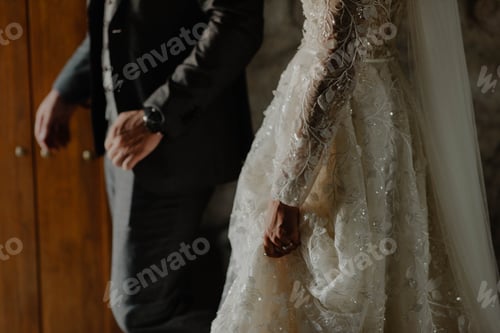 Preview: Marrying couple entering the church