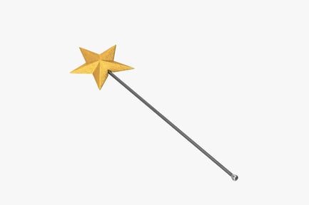 Preview: Ornate Golden Star Fairy Sceptre