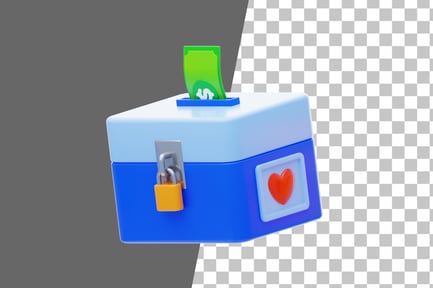 Preview: Donation 3D Icon