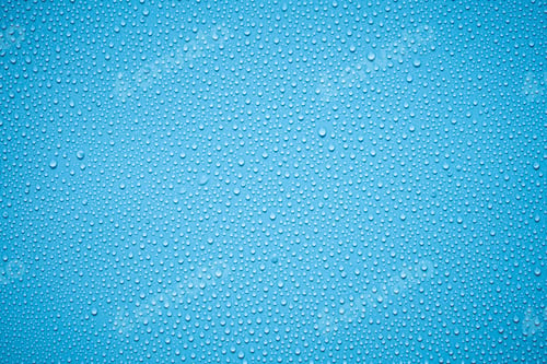 Preview: Water or rain drops on blue background