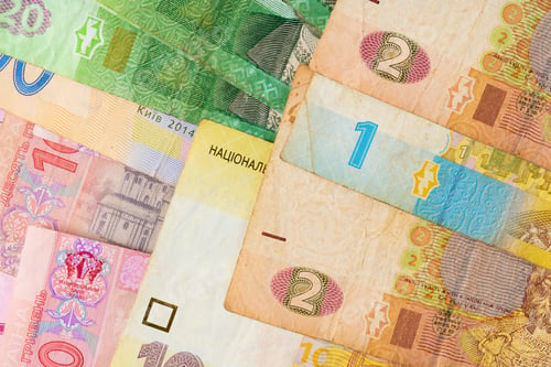 Preview: Pile of Ukrainian Hryvnia money close up