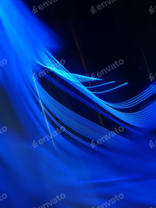 Preview: Abstract background with progressive rhythmic light trails
