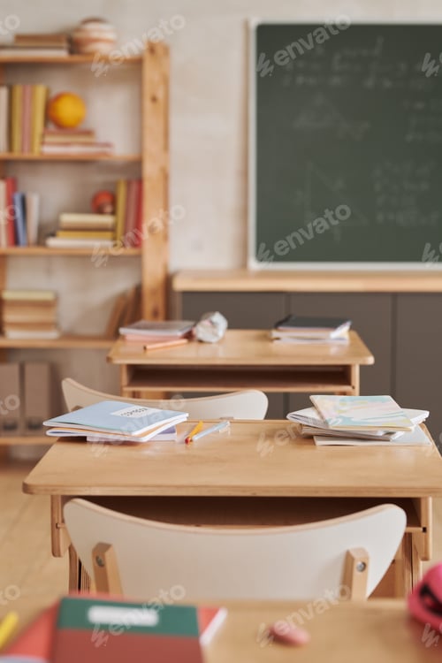 Preview: School Desks Background